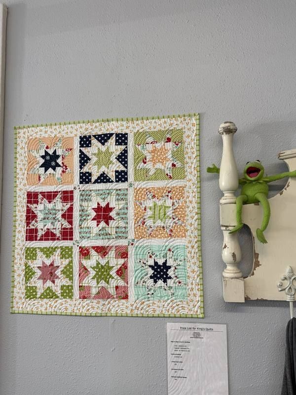 Mini star sampler quilt — perfect teacher appreciation gift